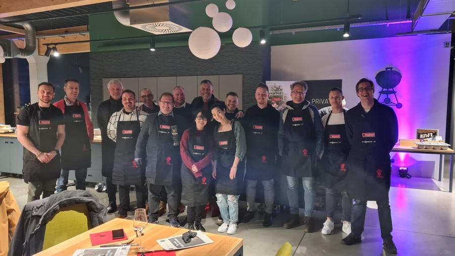 Teamevent bei dem Weber Grillseminar 