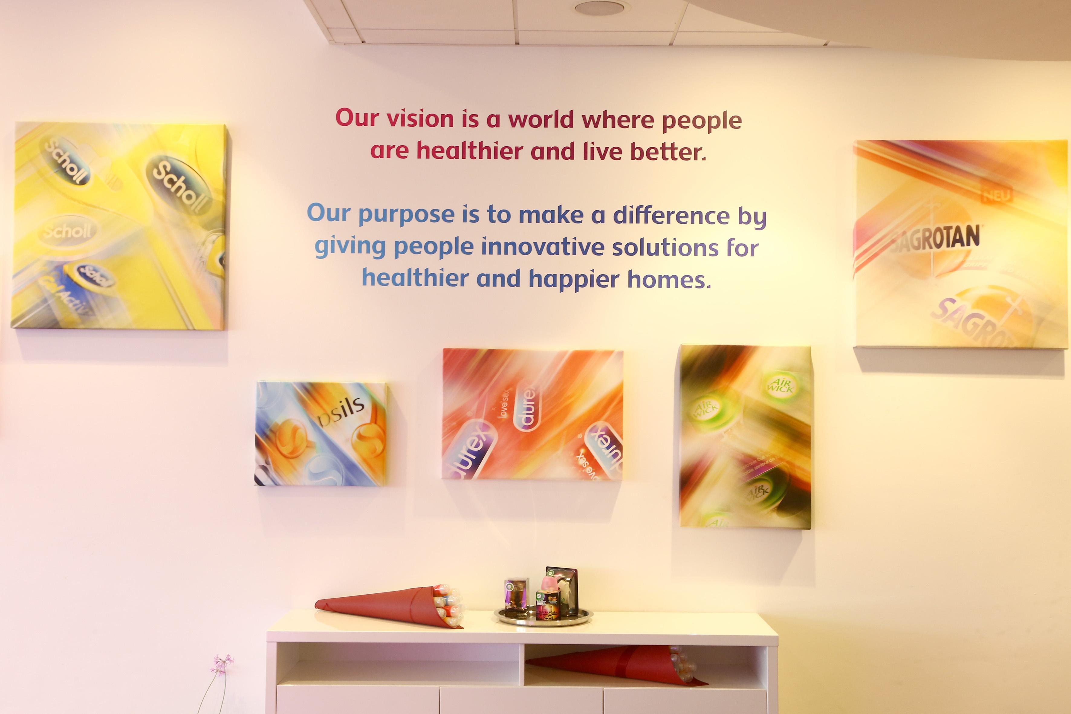 German office wall