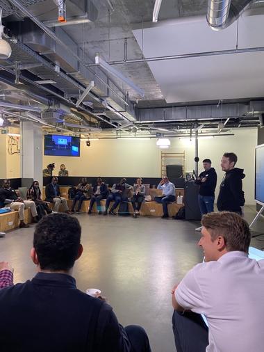 Our team, gathering for a workshop