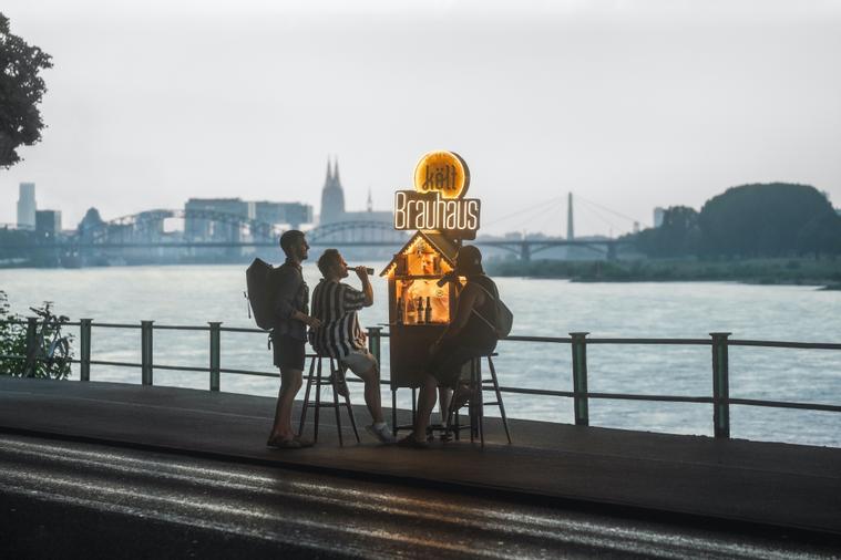 Feierabendbierchen am Rhein