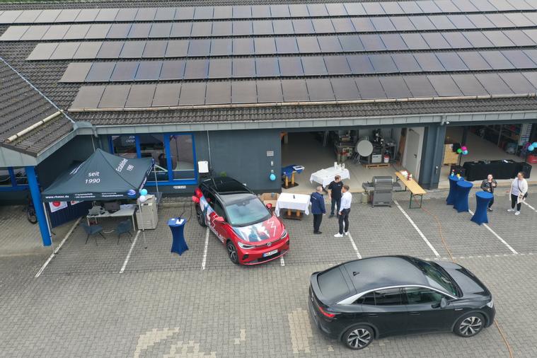 Aufbau zum Tag der offenen Tür