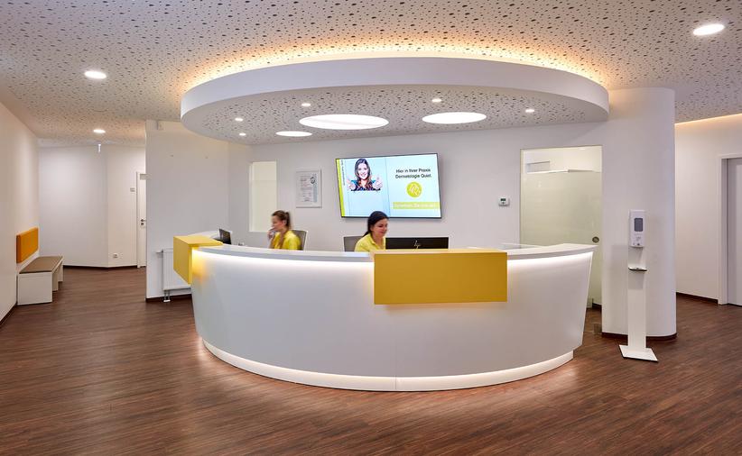 Anmeldebereich der Praxis