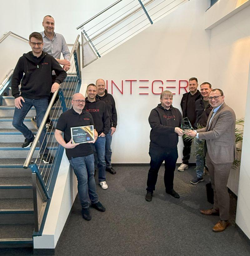 Verleihung des Preises als "Infinigate & Sophos Fastlane Partner Award in der Kategorie MSP"