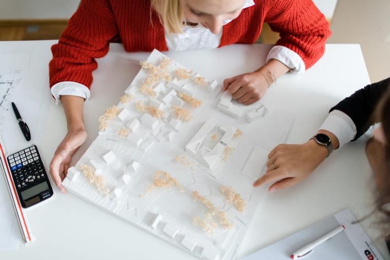 3D Modell eines Wohngebietes