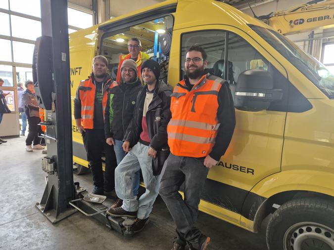 Teamschulung in der Werkstatt