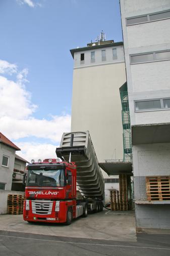 Abladung Silotransport