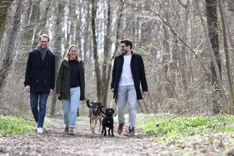 Walk´n´Talk-Runden mit unseren vierbeinigen Kollegen