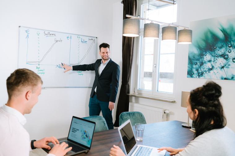 Mitarbeiter*innen der Connect Company