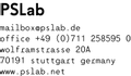 Unternehmenslogo von PSLAB GmbH