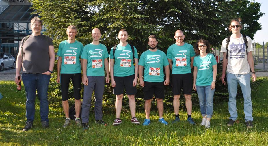 Ein Teil unseres Teams bei Firmenlauf