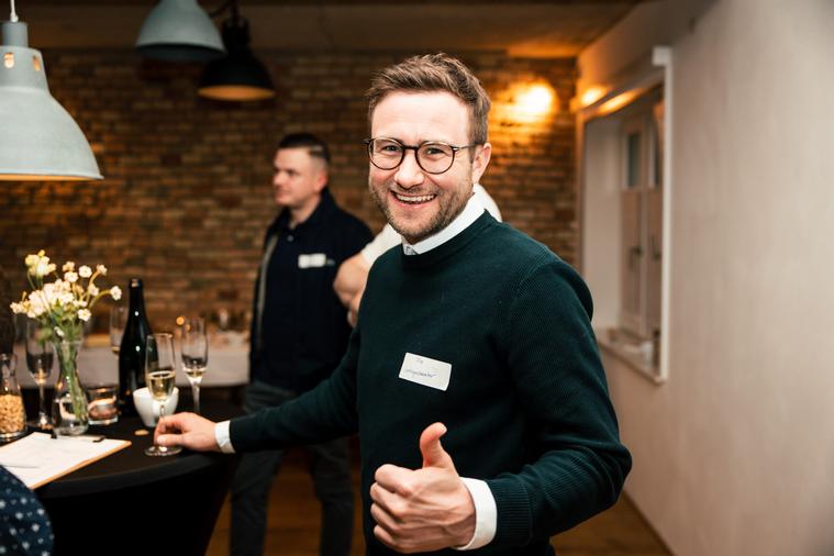 Florian auf einem Teamevent