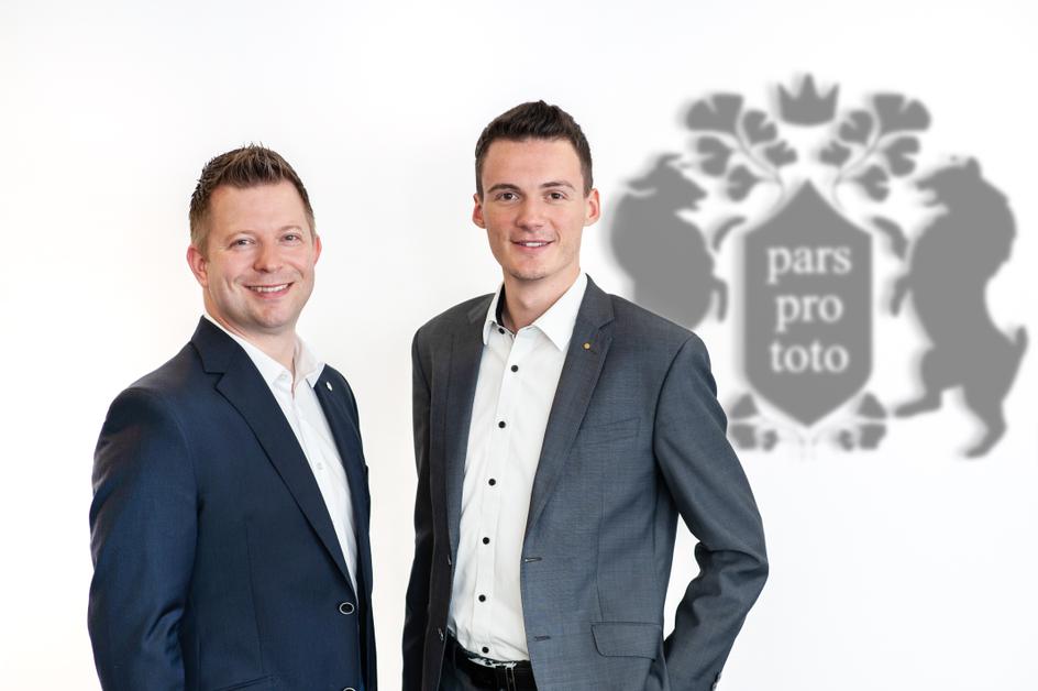 Büroleiter Dominic Hahne, Teamleiter Joshua Baumert