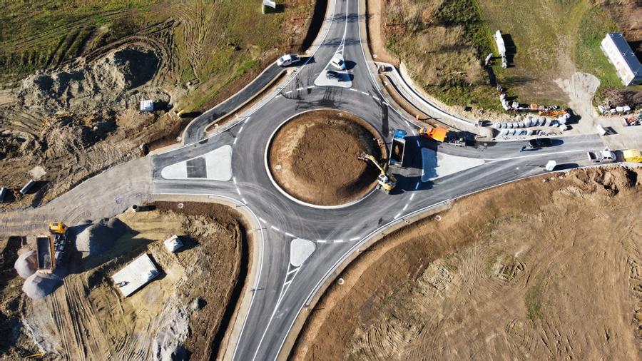 Errichtung eines Kreisverkehrs
