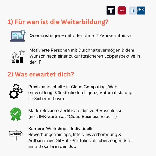 Für wen ist die Weiterbildung geeignet und was erwartet dich?