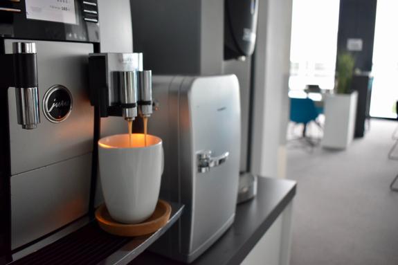 Kaffee-/Teeecke im Openspace